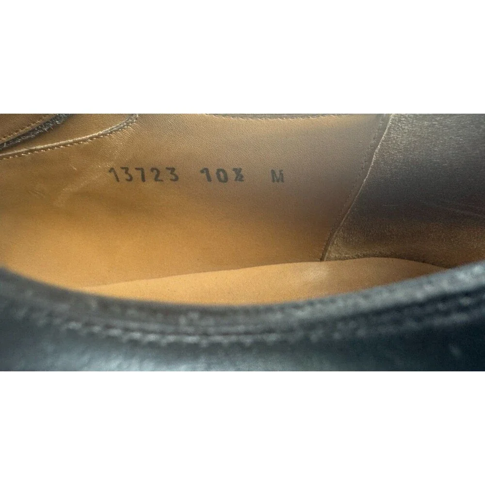 Magnanni Black Leather Men's Square Toe Oxford Dress Shoes SZ 10.5 13273